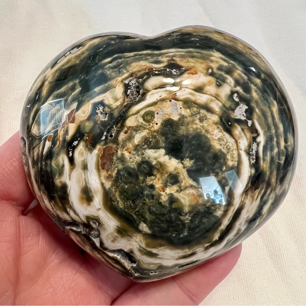 Ocean Jasper Heart